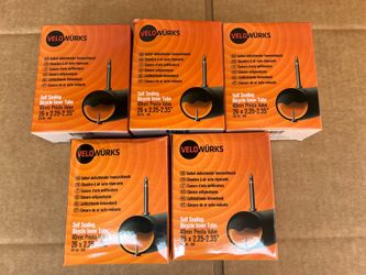 Velowurks Self Sealing Bike Tubes 26” 5-Pack New!