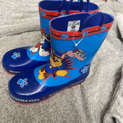 Boys Paw Patrol Rain Boots Size 13/1