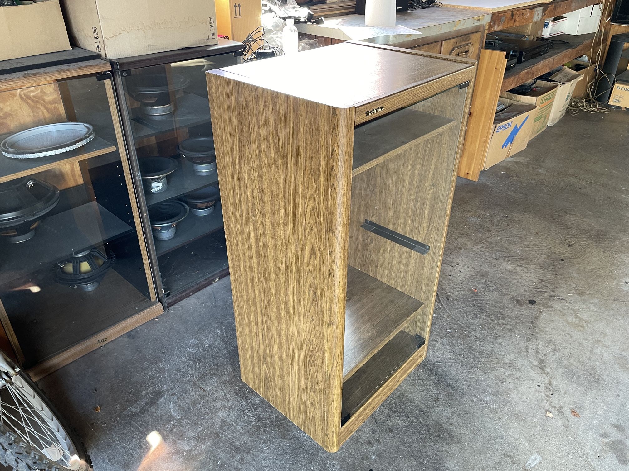 Technics SH-611 オーディオラック Technics Stereo Audio Media Rack Component Cabinet for Sale in