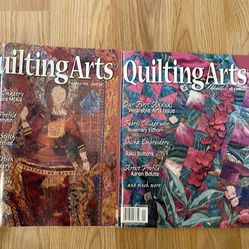 Quilting Arts Magazine Lot of 2 Spring & Summer 2002 Vintage