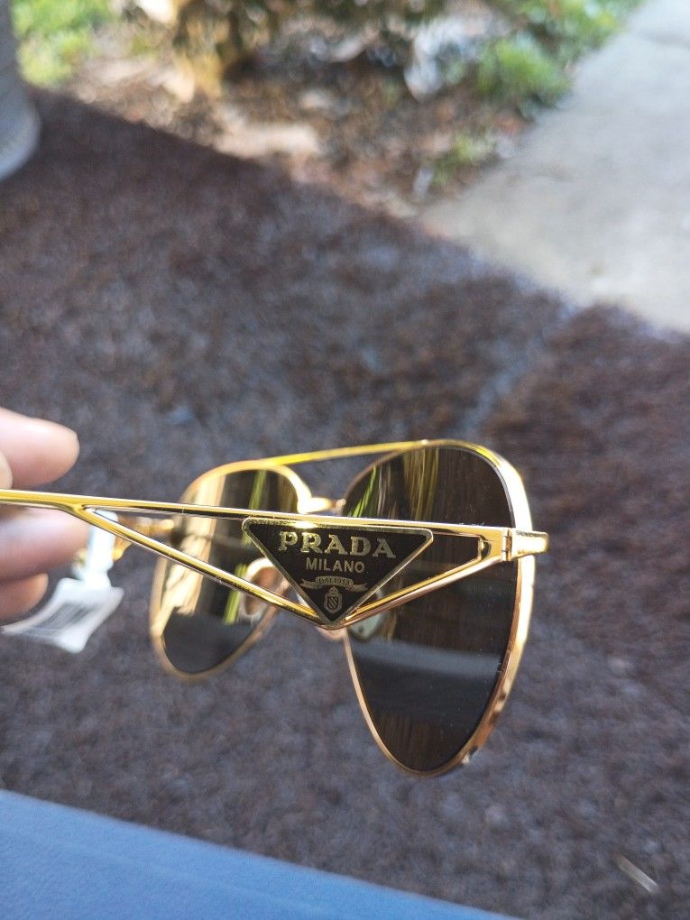 Designer PRADA Milano 100% Authentic Aviator Shades Cheap‼️