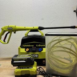 (LOOK AT BIO) 1200 Psi Ryobi Pressure Washer