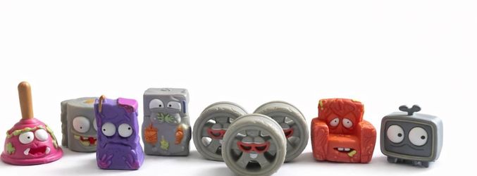 Grocer Gang Lot Chair TV Fridge Toilet Plunger Rims Mini Figures Rare Mix