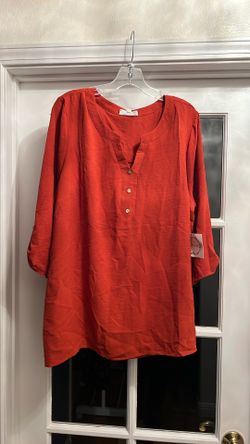 2X L Orange Top New With Tags 
