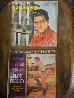 2 ELVIS PRESLEY 45'S