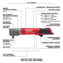 Wow.  Milwaukee (2565-20) M12 FUEL 12V  1/2 in. Right Angle Impact Wrench (Tool-Only)