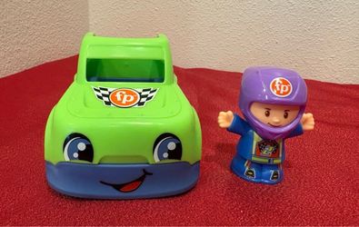Fisher Price Little People Race Car & Driver Figure Racer Vehicle Play Toy Set