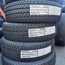 235/65R18 Set Of 4 Bridgestone Weatherpeak New Tires