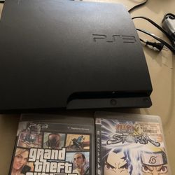 PS3 Slim 320 Gig W Games And Control 