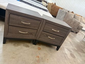 Pair of 2-Drawer Nightstands