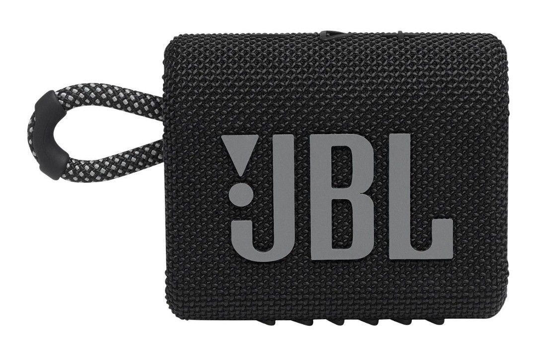 JBL - GO3 Portable Waterproof Wireless Speaker - Black. Like new. Comes as shown,  if not in pictures,  it's not included 
