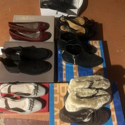 Lot Of Woman’s Dress Shoes And Boots 7.5