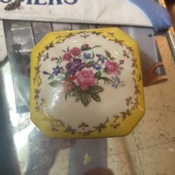 Porcelain Trinket Box Antique