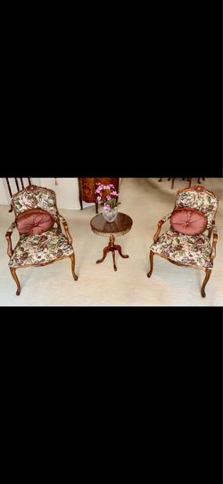 Luxuriant, charming CHAIRS and TABLE - $49 each or $137 for all