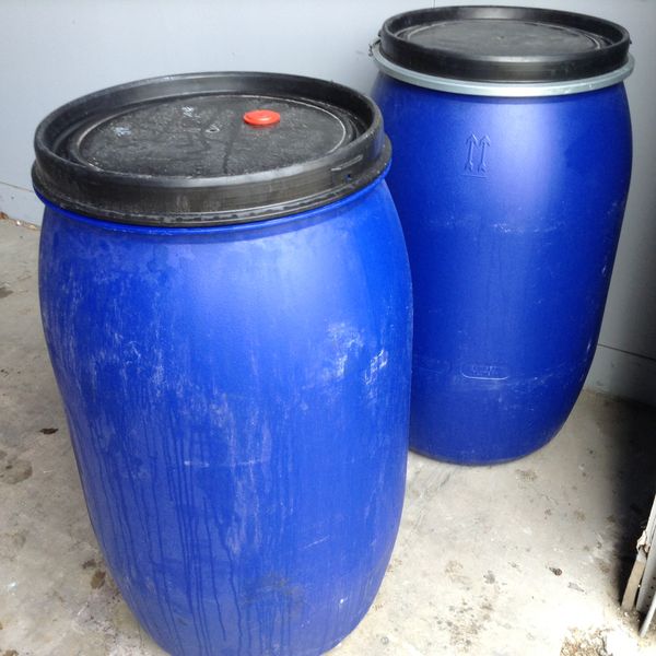 Barrels. 55 gallon. Removable lid. for Sale in Houston, TX OfferUp