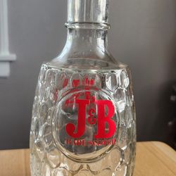 Vintage J&B Rare Scotch Glass Decanter