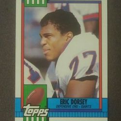 1990 Topps Eric Dorsey New York Giants N.Y. #58 Football Card Collectible Vintage Sports NFL Trading Professional Pro