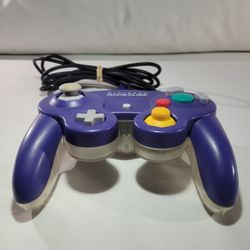 Gamecube Controller Indigo/Clear Back OEM tested