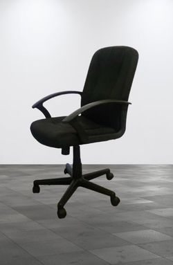 💎 Black Fabric Swivel Mid-Back Executive Chair with Nylon Arms