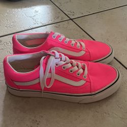 Bright pink vans 
