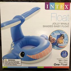 Intex Jolly Whale Shaded Baby Float (NEW in box never opened)