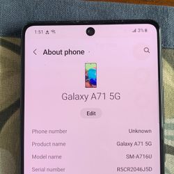 A71 Galaxy Cell Phone 