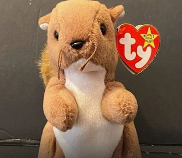 NUTS the Squirrel Rare Beanie Baby