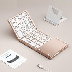 Foldable Portable Wireless Bluetooth Keyboard with Touchpad (Samsers)

