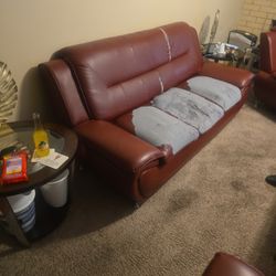 Leather Sofa Set 