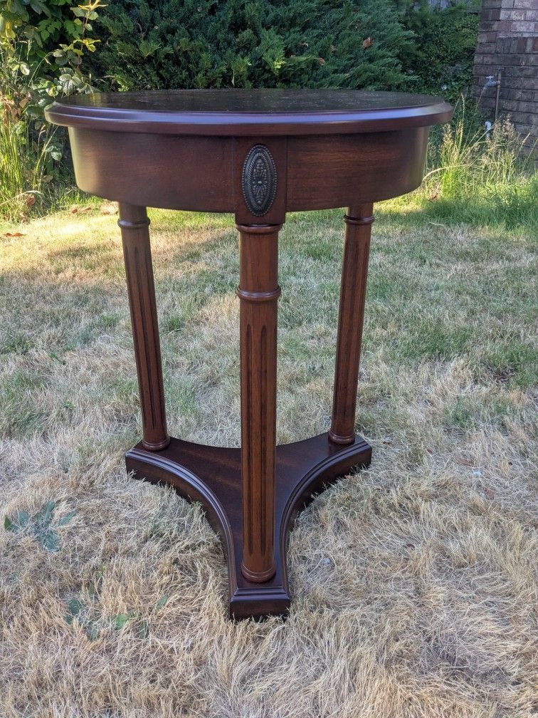 Vintage Bombay Wood Athena End Table - 2 Available