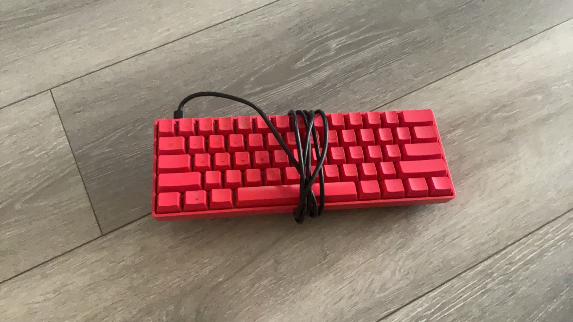 HK GAMING keyboard Gk611v2 Mechanical Keyboard Red Black LED