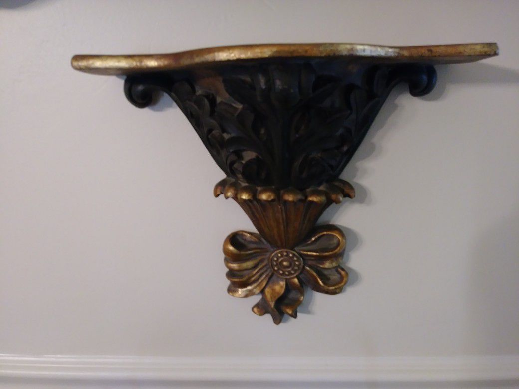 Beautiful pair of wall sconce shelves