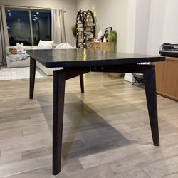 CB2 Finmark Dining Table (Charcoal) – Gently Used