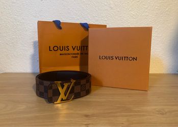 Louis Vuitton Damier Ebene LV Initiales Belt