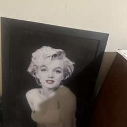 Black, White And Red Marilyn Monroe Picture 