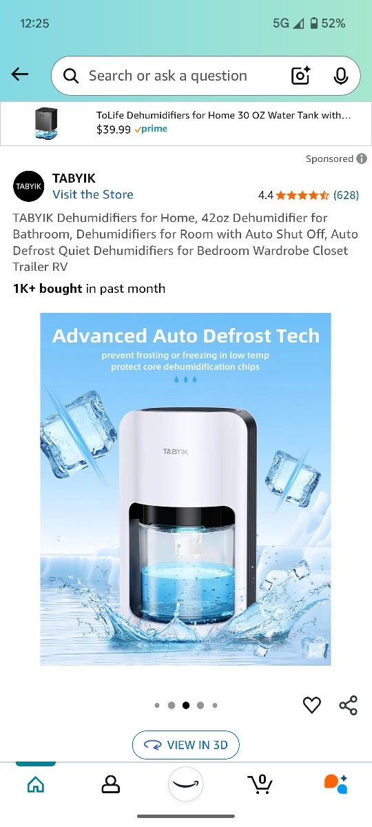 Dehumidifier $37 Retail