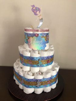 Mermaid Theme Diaper cake 🧜‍♀️