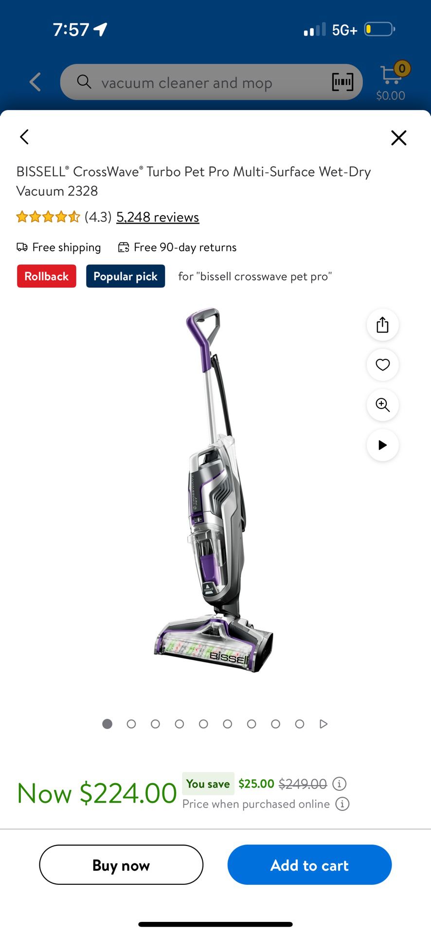 Bissell CrossWave Vacuum
