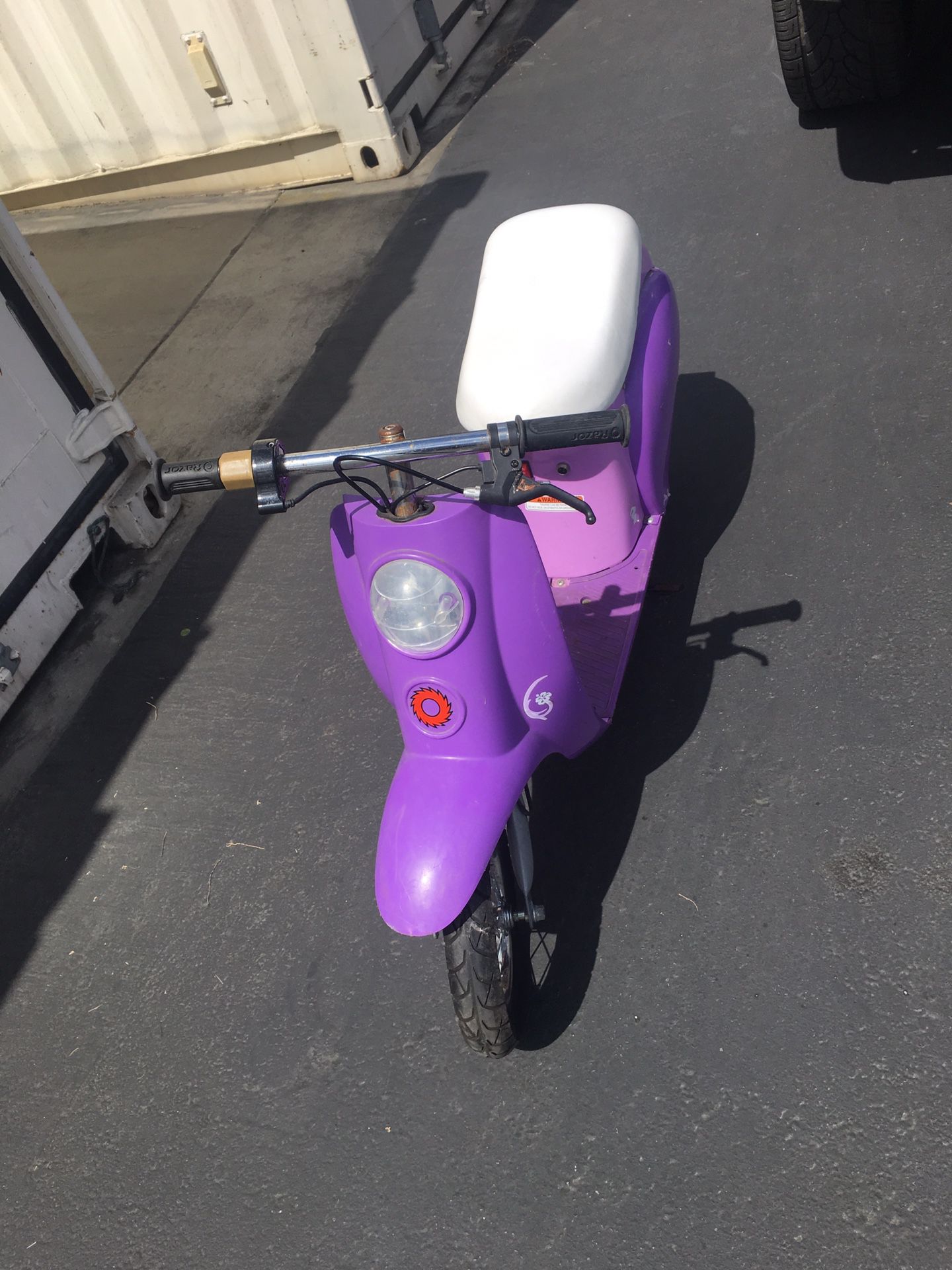 Purple Razor Electric Scooter