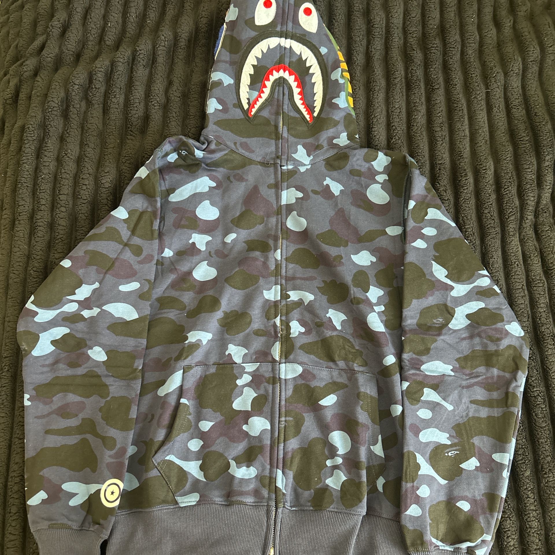 Navy Blue Bape Hoodie