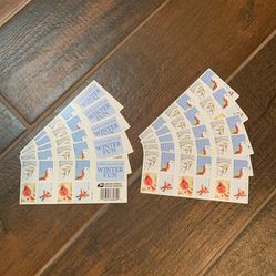 1000 Winter Fun US Postage Forever Stamps