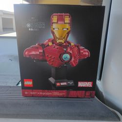 lego marvel iron man mk4 bust