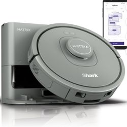 Shark Matrix Self-Empty Robot Vacuum with No Spots Missed on Carpets & Hard Floors, BRAND NEW IN BOX