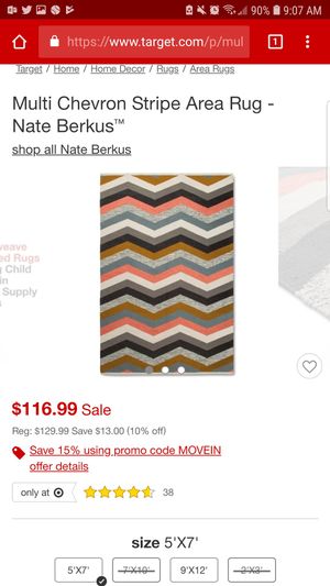 Multi Chevron Stripe Area Rug Nate Berkus Uniquely Modern Rugs Free Jars For In Buena Park Ca Offerup