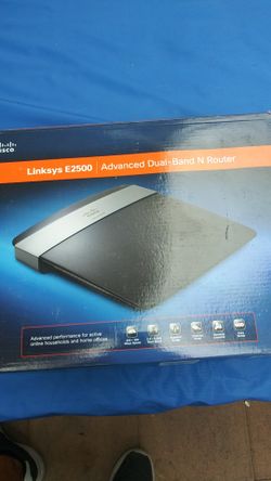LINKSYS BRAND NEW ROUTER E2500 ADVANCED DUAL BAND N ROUTER