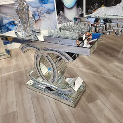NEW CONSOLE TABLE MIRROR 47X18X30
