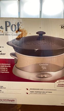 Crock pot one pot slow cooker 5 quart