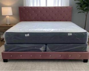 NEW FULL QUEEN KING SIZE BED WITH MATTRESS AND FREE DELIVERY PAY ON DELIVERY