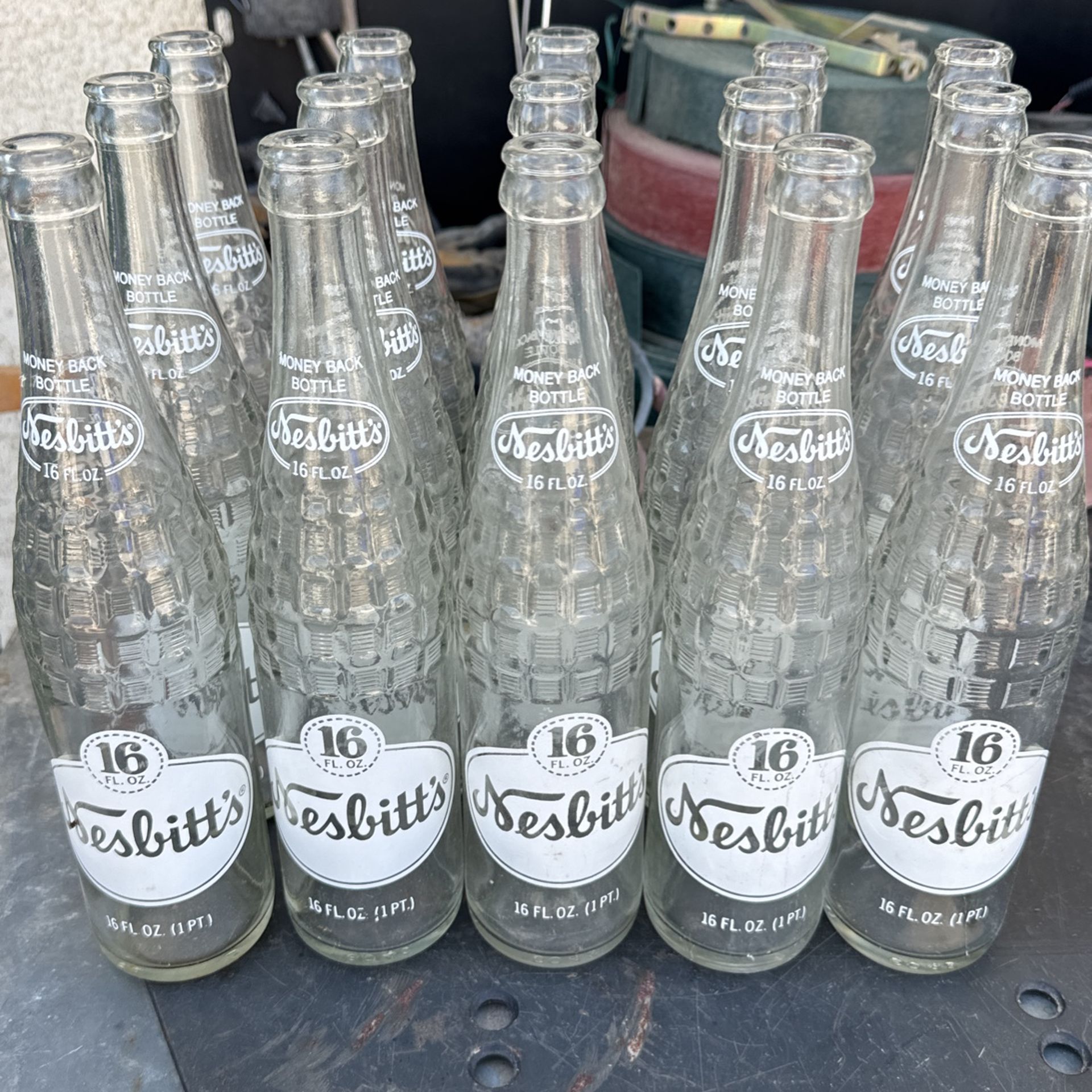 15 Nesbitt’s 16 Oz Soda Bottles From 1976