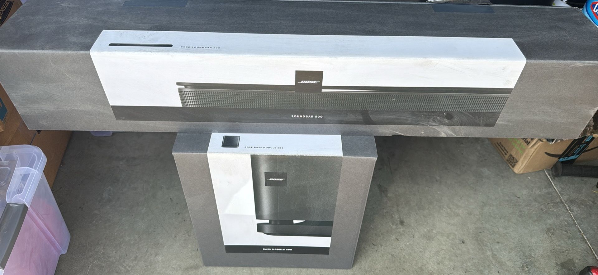 Bose Sound Bar 500 And Bass Module 500